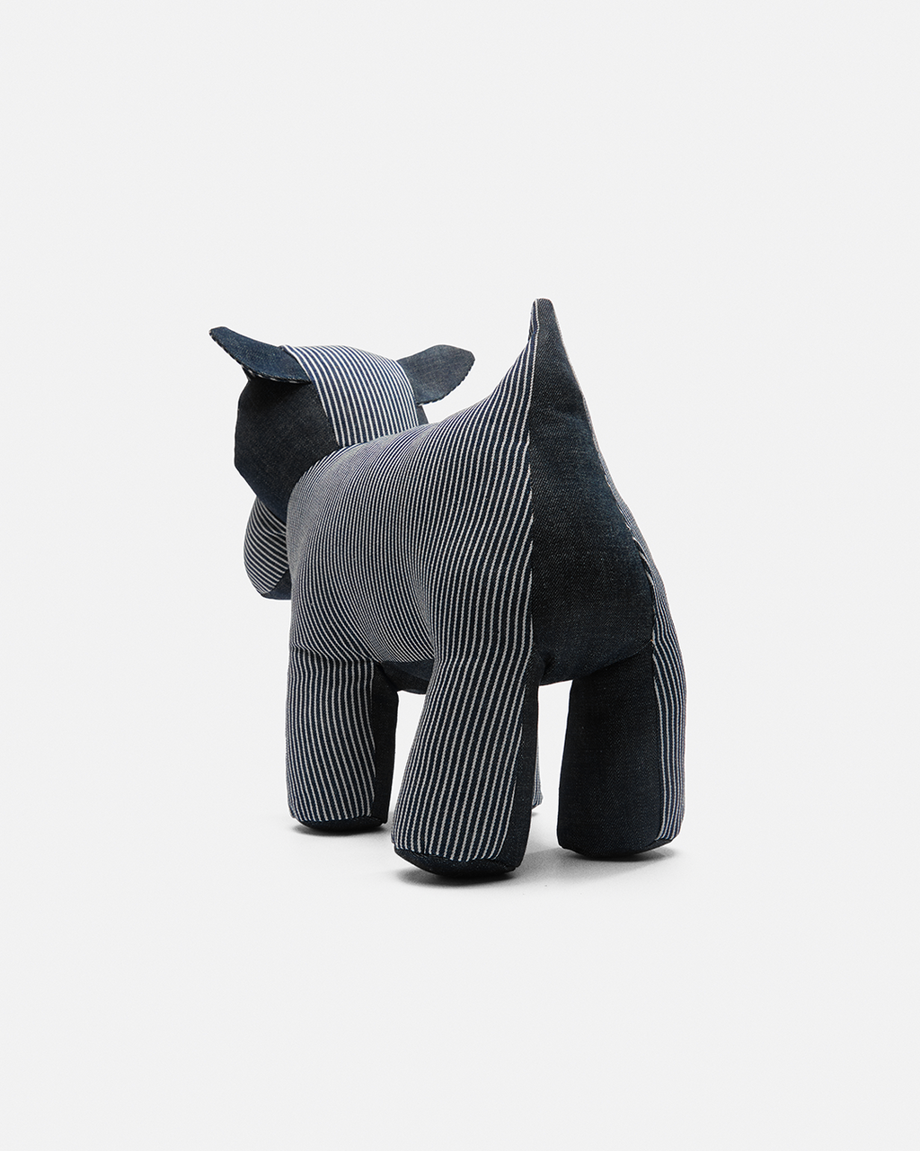 Denim Stuffed Dog