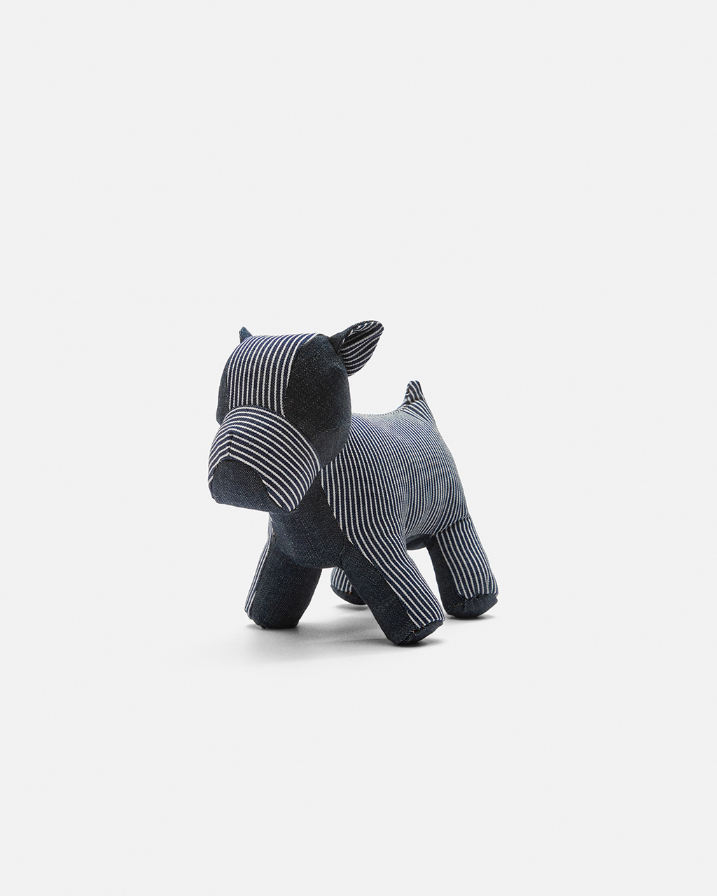 Denim Stuffed Dog