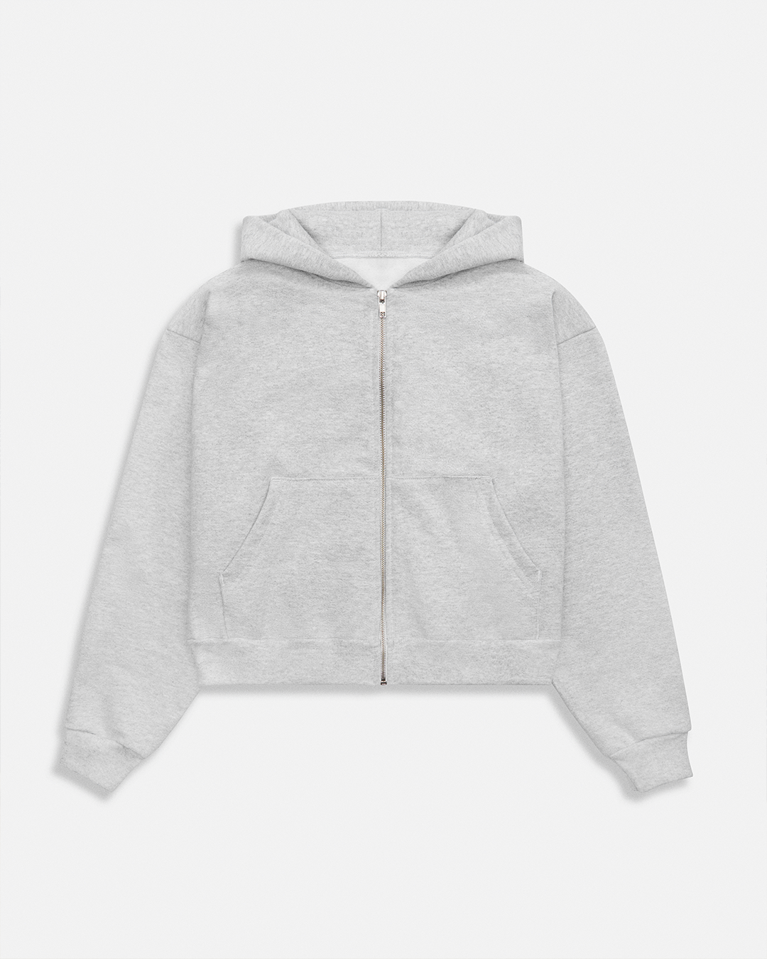 REPAIR CROPPED ZIP HOODIE