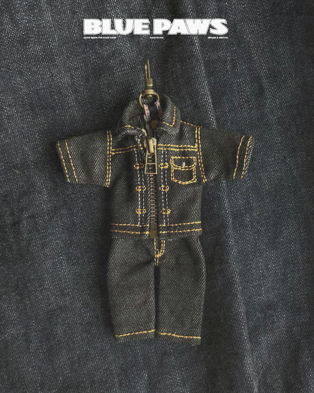 Denim Jacket Keychain