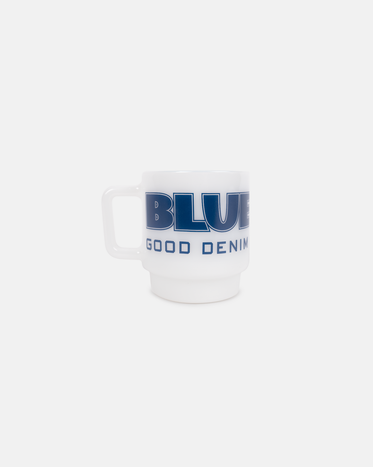 Milk Glass Stacking Mug