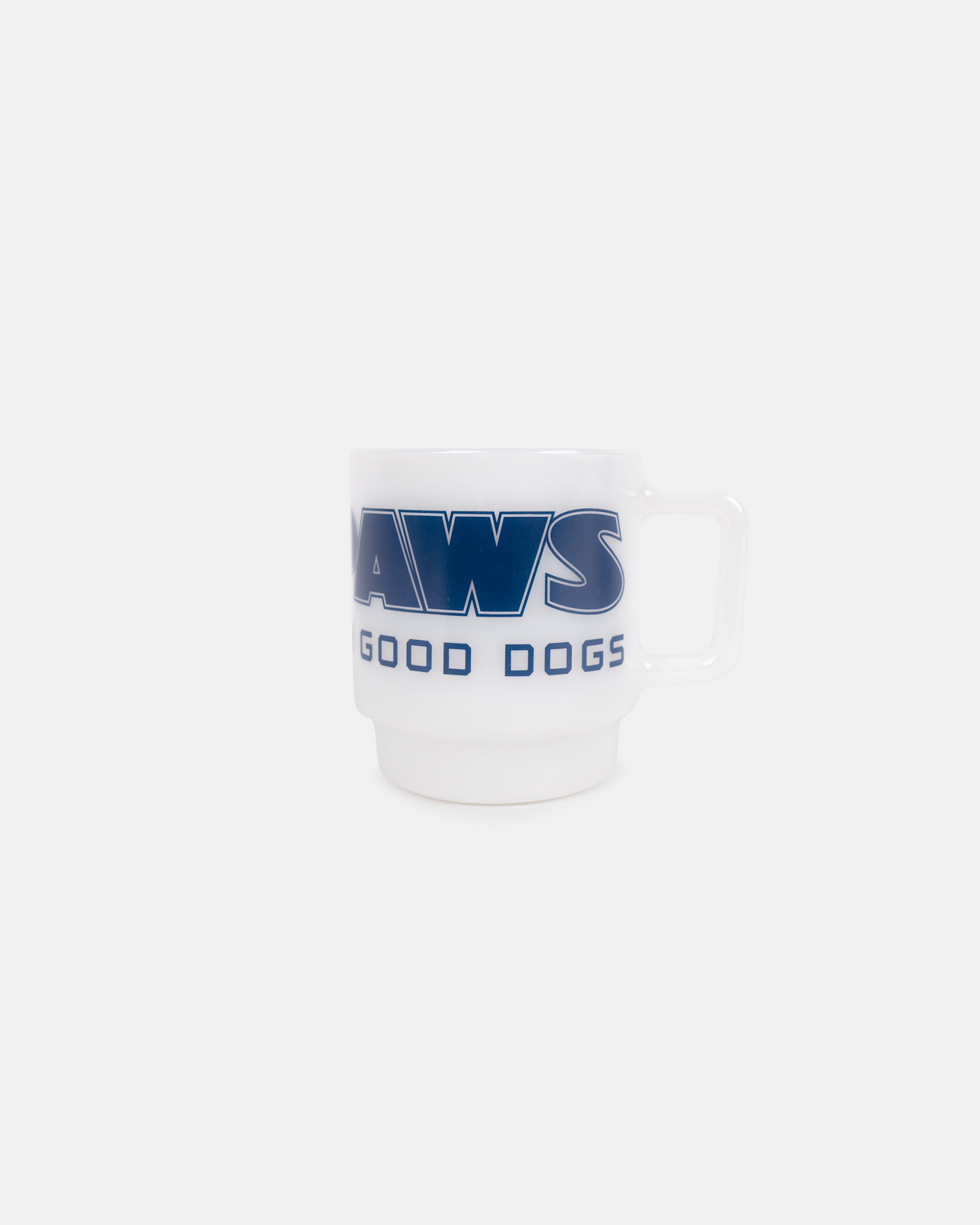 Milk Glass Stacking Mug
