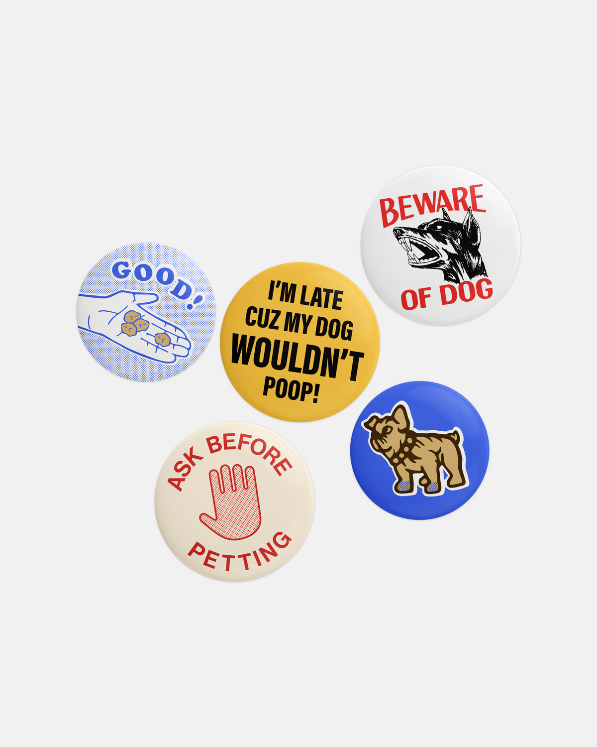 Retro Button Pins